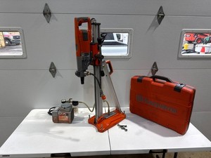 Husqvarna DM 220 Handheld Core Drill + DS250 Stand & Vacuum Pump System