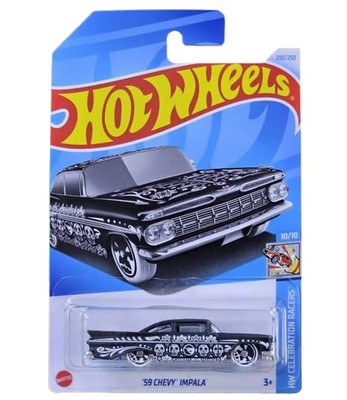 Hot Wheels 1959 Chevy Impala Black Treasure Hunt Rare Die Cast