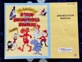 The Adventures of Rocky Bullwinkle and Friends NES Nintendo Complete MINTY!