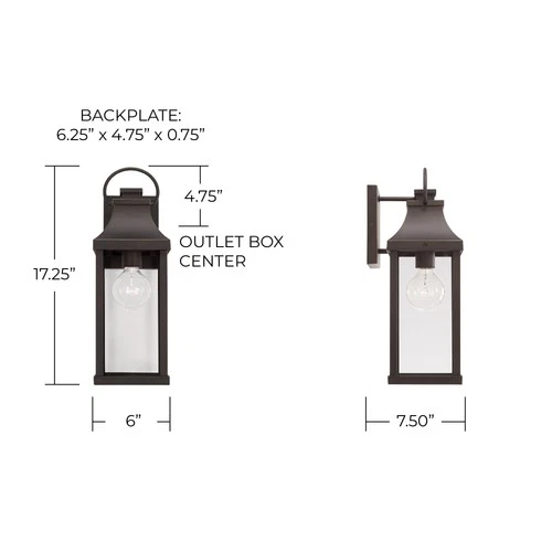 Capital Lighting 946411 Bradford 17" Tall Outdoor Wall Sconce - Picture 2 of 12