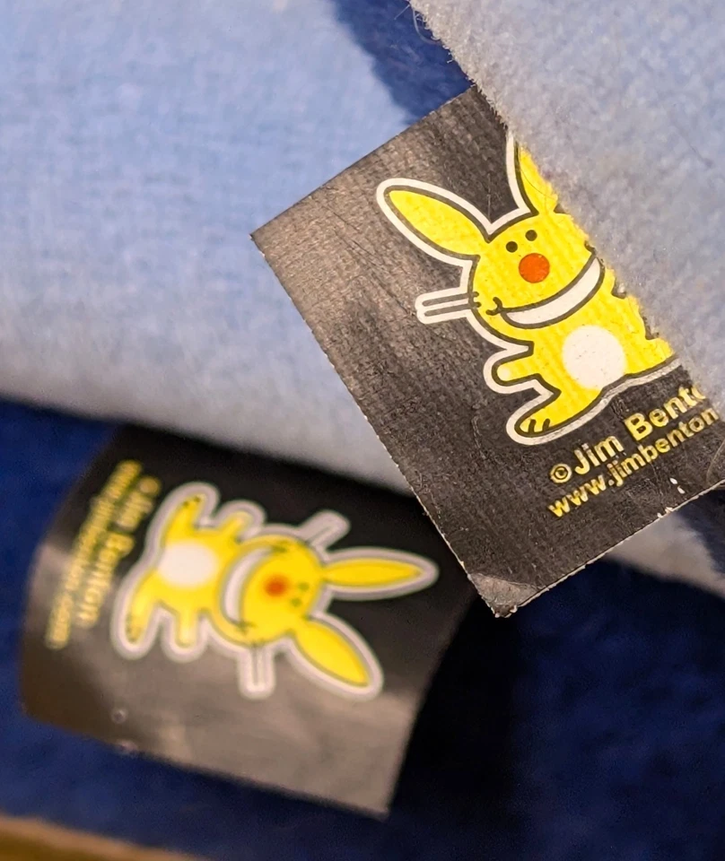 Zapatillas Y2K Jim Benton Happy Bunny "Let's Focus On Me" De Colección Lindas Azules S/M Foto 2 de 4