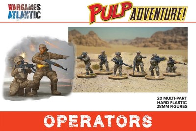 Wargames Atlantic Operators  x 20 - Pulp Adventure -  28mm Miniatures