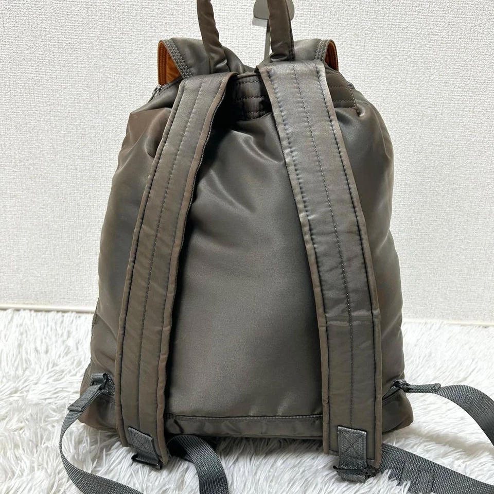 Mochila de nailon gris plata PORTER Yoshida TANKER Japón rara mochila usada Foto 3 de 4