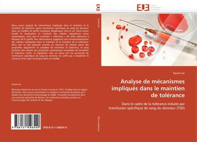 David Lair | Analyse de mécanismes impliqués dans le maintien de tolérance