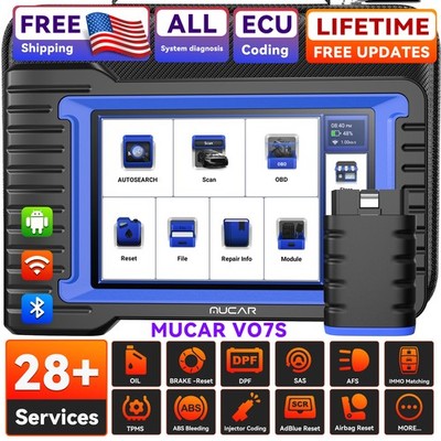 2026 MUCAR VO7 S OBD2 Diagnostic Bluetooth ALL System Bidirectional 28 Services