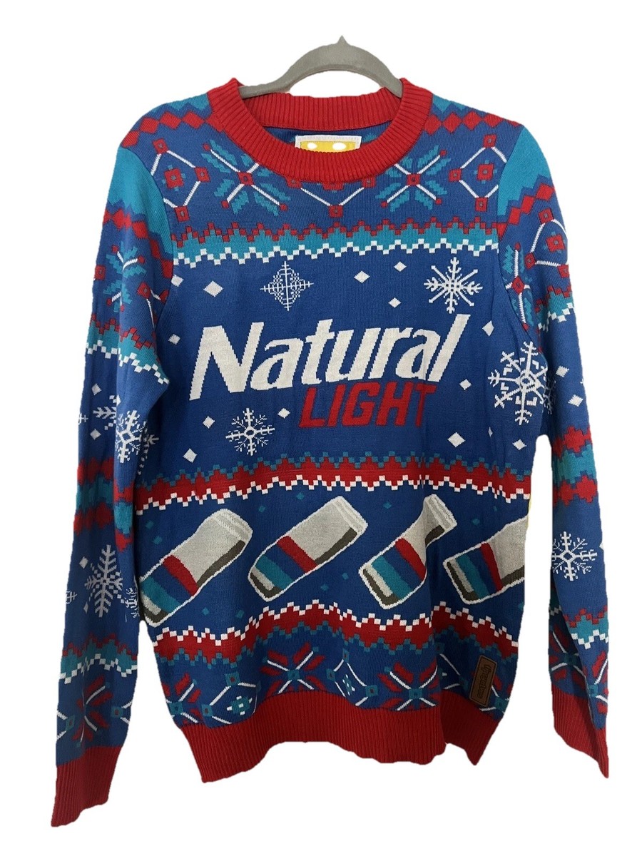Tipsy Elves Men's Ugly Christmas Sweater Size Medium Natural Natty