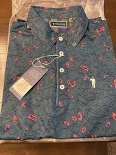 William Murray Golf Polo Christmas Vacation 25,000 Bulbs Men Small