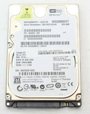 WD 320GB 2.5" SATA Laptop Hard Disk Drive HDD WD3200BEVT WD3200BEVT-22ZCT0