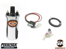 Pertronix Flame-Thrower Coil & Electronic Ignition Conversion Kit For Delco 8 Cy