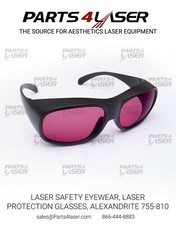 LASER SAFETY EYEWEAR, LASER PROTECTION GLASSES, ALEXANDRITE 755-810