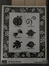 Stampin' Up "All About Autumn" Rubber Stamp Set NEW
