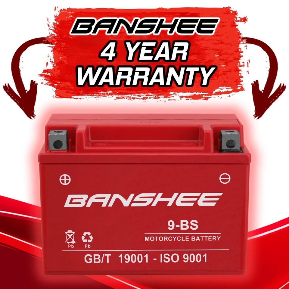 Banshee YTX9-BS Battery Compatible with Kawasaki EX250F Ninja 250R 2009 to 2012 Foto 2 de 4