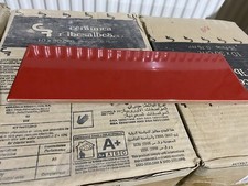 Image of RIBESALBES CERAMICA Red glossy glazed 10cm x 30cm Wall Tiles