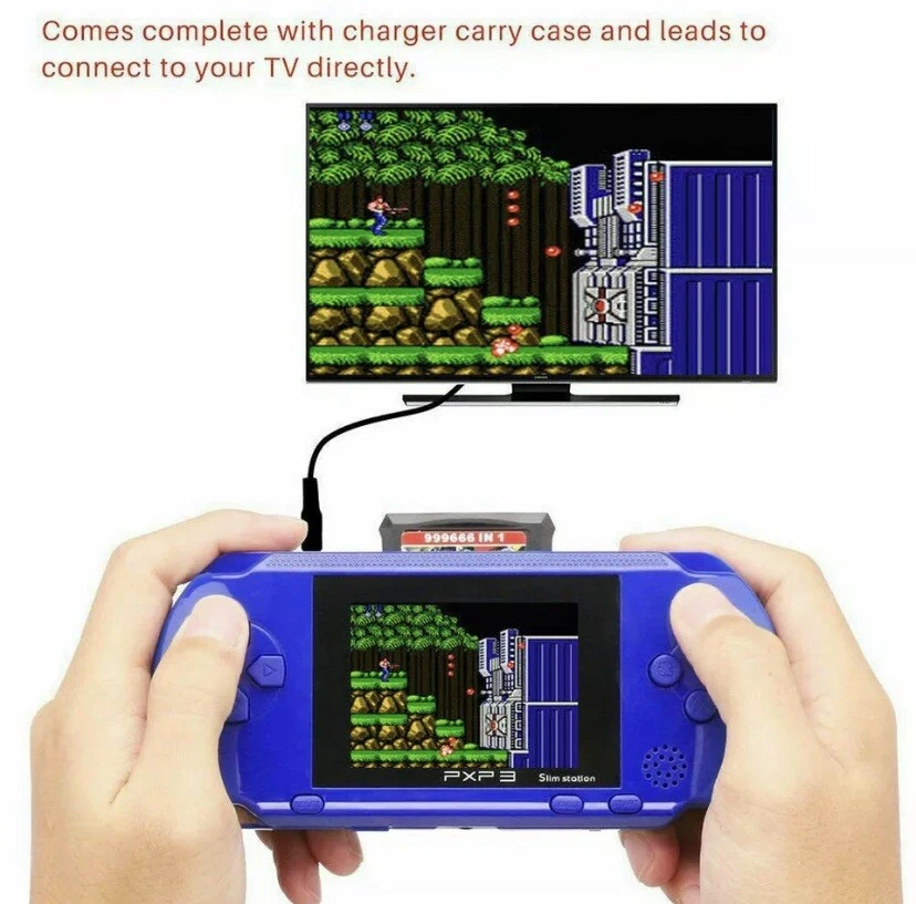 PVP STATION CONSOLE PORTATILE VIDEOGIOCO CON TANTI GIOCHI ISTALLATI +1 CARTUCCIA - Immagine 3 di 4