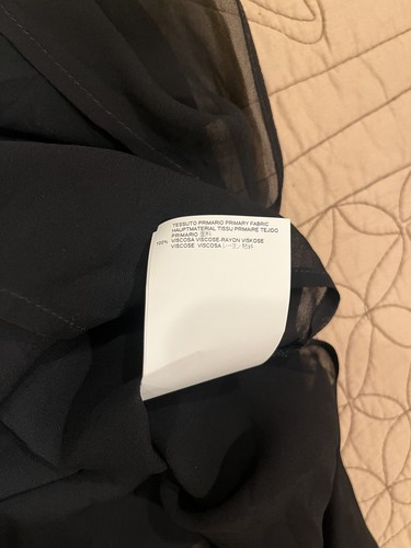 NWT Maison Margiela Paris MM6 Women's Black Sleeveless Blouse Sheer Sz 36 $395 - Picture 11 of 15