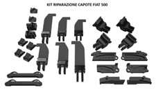 Kit completo riparazione capote fiat 500 Cabrio 26 guide tettuccio tettino 500c.