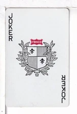 Single Playing Card Joker, "Shield/Grisco" USPC/Congress, United States, 1960's