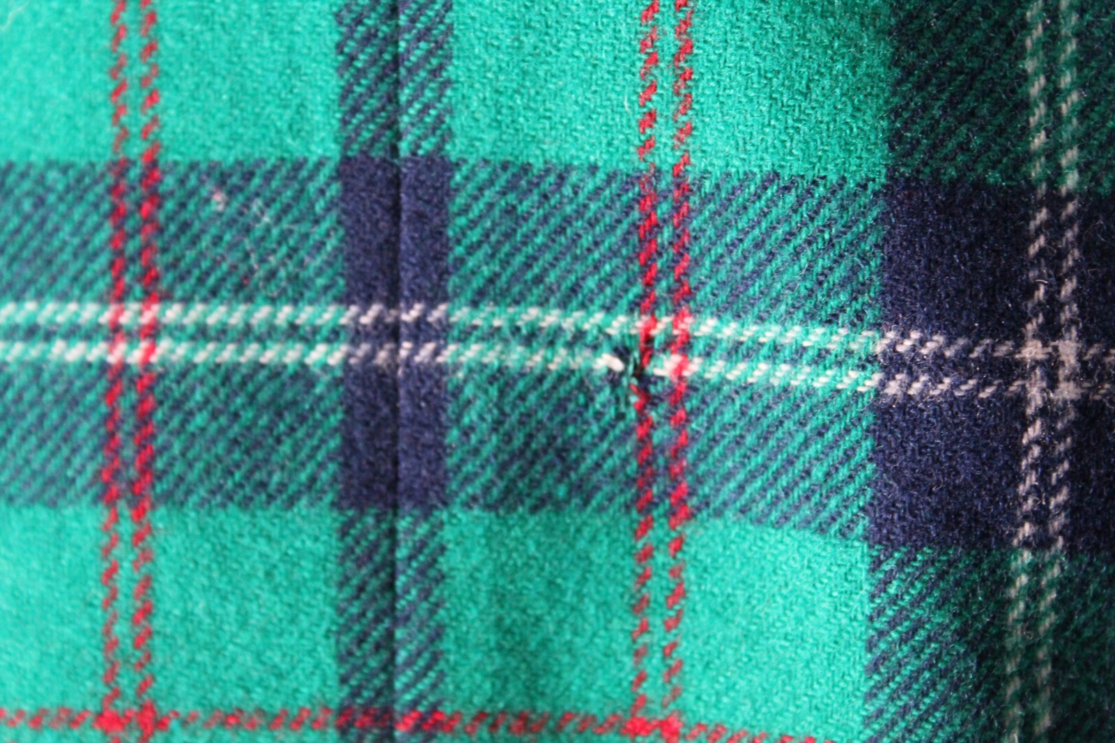 Pendleton Wool Green Plaid Double-Breasted Vintag… - image 19