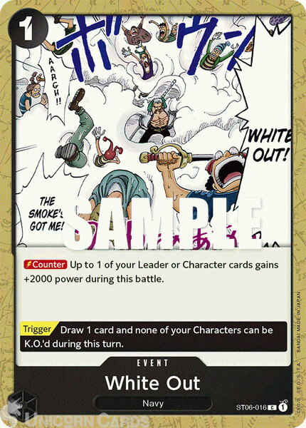 ST06-016 White Out :: Common One Piece TCG Card