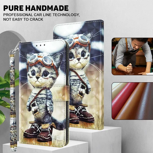 Wolf Dog Flower Cat Wallet Cover Case For Google Pixel 9 8 7 6 9A 8A 7A 6A 5 4A - Picture 9 of 28