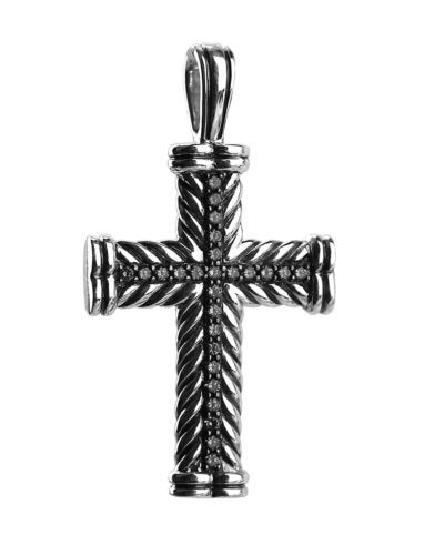 Large Messianic Star of David With Cross Charm in 14k Yellow Gold