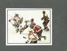 1988-89 Panini NHL Hockey Sticker Devils Washington Capitals #189 IN ACTION