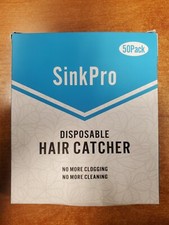 50 Pack: Disposable Drain Covers Hair Catchers for Shower  Sink - E11B
