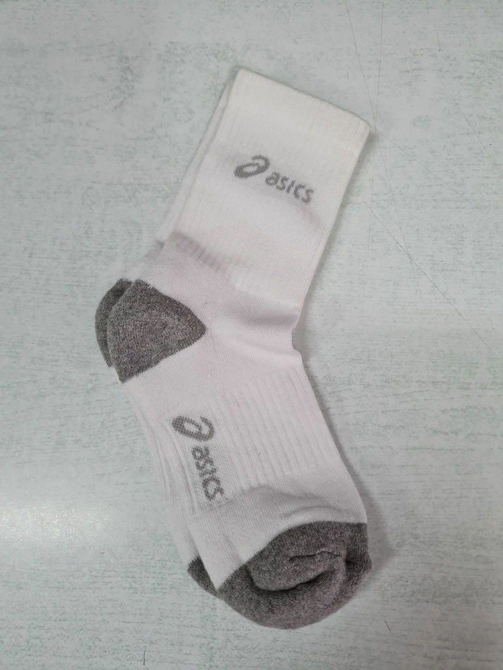 Asics Calze 3PPK Crew Socks (3 paia), Unisex -Art. 321744-0187(Bianco Color Mix) - Imagen 2 de 2