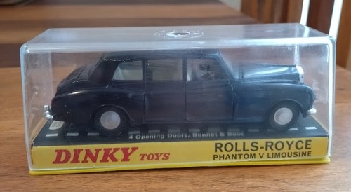 DINKY TOY 152 ROLLS ROYCE PHANTOM V LIMOUSINE DARK BLUE - Picture 7 of 10