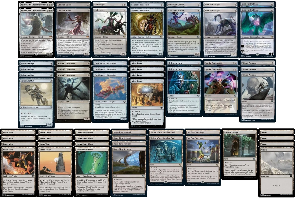 mtg colorless eldrazi commander deck ULTIMATE Tribal Four Legendary Commanders Emrakul Ko  CommanderComplete with some packs containing special card treatments that will spice up your draft and wow the table.Each Commander Masters Commander Deck set includes 1 ready How to Build a Colorless