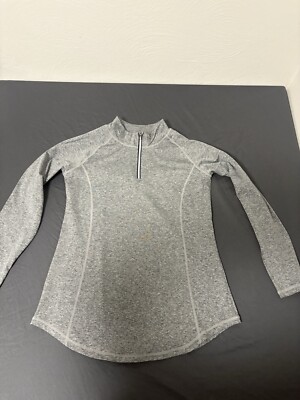 Procadmus Mens XL Gray 1/4 Zip Long Sleeve Active Shirt Stretch