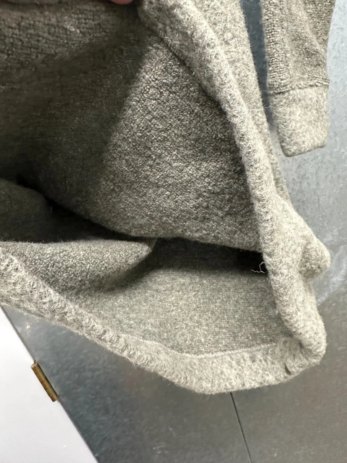 Abito donna Alexander Wang nuovo S verde salvia lana maglia pullover mini