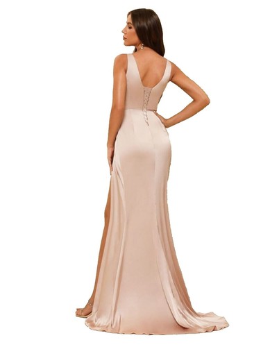 pacificplex formal dresses Open-Back Long Formal Dress with Pastel Beading Ivory / 0 main image 0