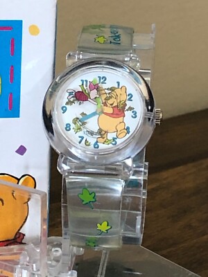 Winnie the Pooh 掛時計 Disney Watch Winnie the Pooh Kids Timex, Take My Hand Piglet, Leaf