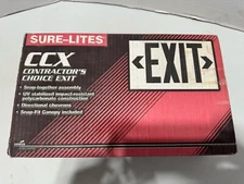 SURE LITES NEW CCX30RWH EXIT SIGN WHITE