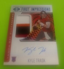 2021 KYLE TRASK Panini Illusions First Impressions Blue RPA RC PATCH AUTO 47/75