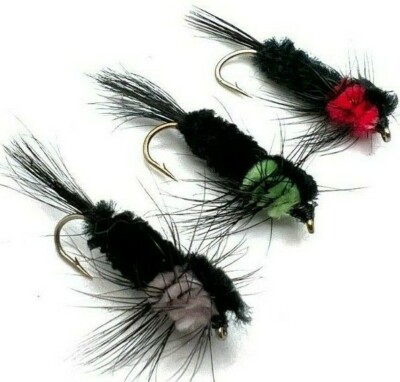 4, 6 oder 8 Forellen Fliegenfischen Streamer Fliegen MONTANA BARBED/BARBLESS 10,12 Haken
