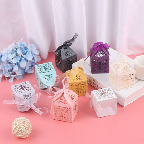 20pcs Crossing Candy Gift Box Baby Shower Baptism Birthday Christening Dec FT - Picture 1 of 15