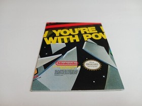 Nintendo 1989 Power Pad Games NES Insert Poster Now Your Playing With Power
