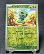 Capsakid Common Reverse Holo Grass Scarlet & Violet Pokemon TCG Card 028/198