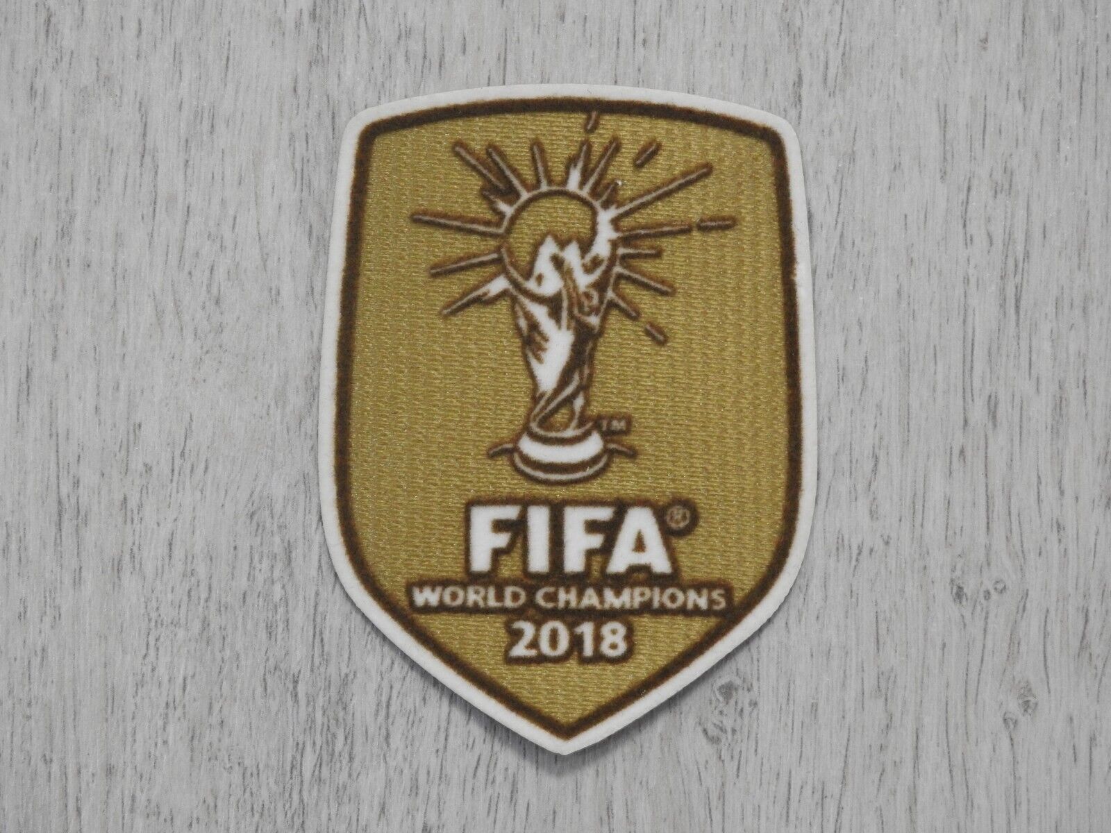 Original Player Issue FIFA World Cup Winners 2018 France Patch Sporting ID  Gold – Kitroom Football