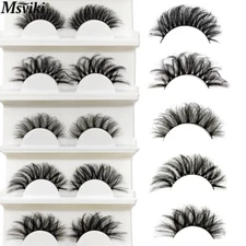 New Sheep Horn Crisscross Mink Lash Bulk Wholesale Natural 5D Wispy 18-22MM