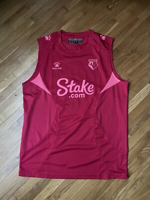 Watford FC Shirt Kelme Jersey Soccer Size L Soccer Football