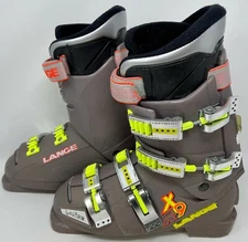 Lange XR9 Grey Downhill Ski Boots (men size 5, women size 6) X-R9 + Bag