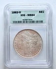 1882-O $1 Morgan Dollar, ICG Graded MS64