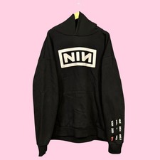 NIN Nine Inch Nails Peel It Back Tour Rock Band Oversized Hoodie XXL