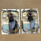 2025 Bowman Konnor Griffin Draft Chrome Prospect BDC-102 2 Card Lot Pirates