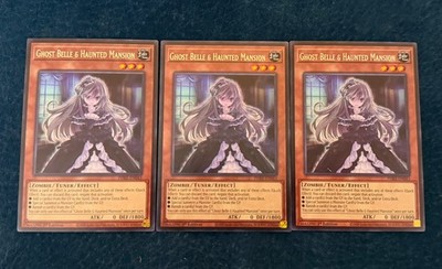 3x Ghost Belle & Haunted Mansion Playset Yu-Gi-Oh! Phantom Revenge (PHRE)