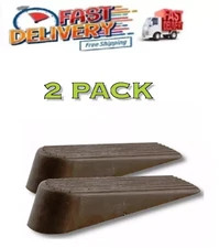 Brown Rubber Door Stops (2 per Pack)