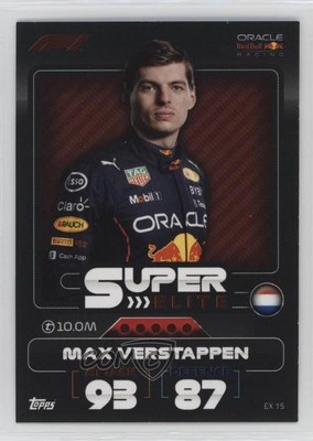 2022 Topps F1 Turbo Attax Super Elite Max Verstappen #EX15 0n64